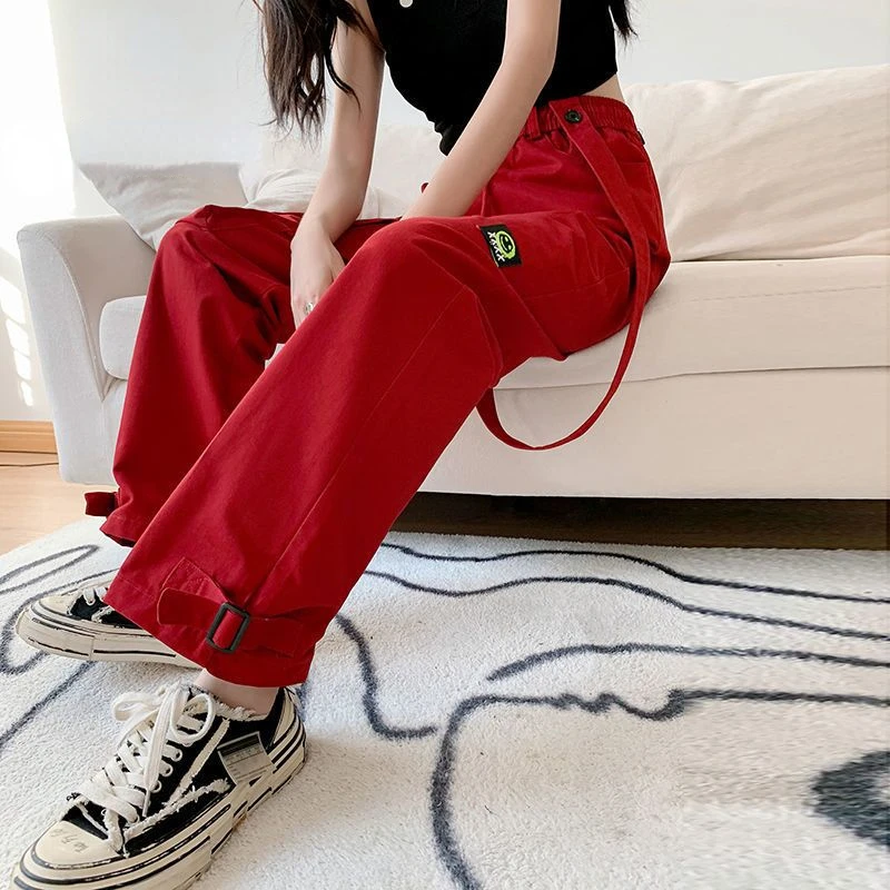 Women's Summer Frock Wide Legs High Waist Straight Bind Your Feet Streetwear Women Y2k Pants Tide Brand Hip HopTidal Current i am my brand how to build your brand without apology