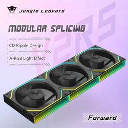 Jungle Leopard 120mm RGB Chassis Fan with Magic Block Design (Other)