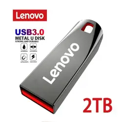 Lenovo 2TB USB 3.0 Waterproof USB Flash Drives Pen Drive High-Speed 128GB 256GB Pendrive Metal Portable Mini USB Stick For PC