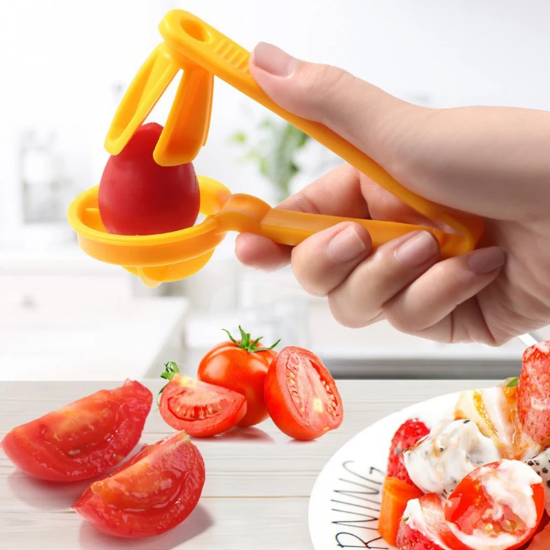 Description Picture 5 of itemTomato Slicer Cutter Grape Cherry Cutter Tools Fruit Splitter Small Tomatoes Manual Cut Gadget Fruit Tools Kitchen Accessories
