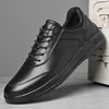 Luxury Designer Brand Walking Shoes White Men's Casual Skateboard Genuine Leather Lace Up Skate Shoes Daily Social Man Sneakers