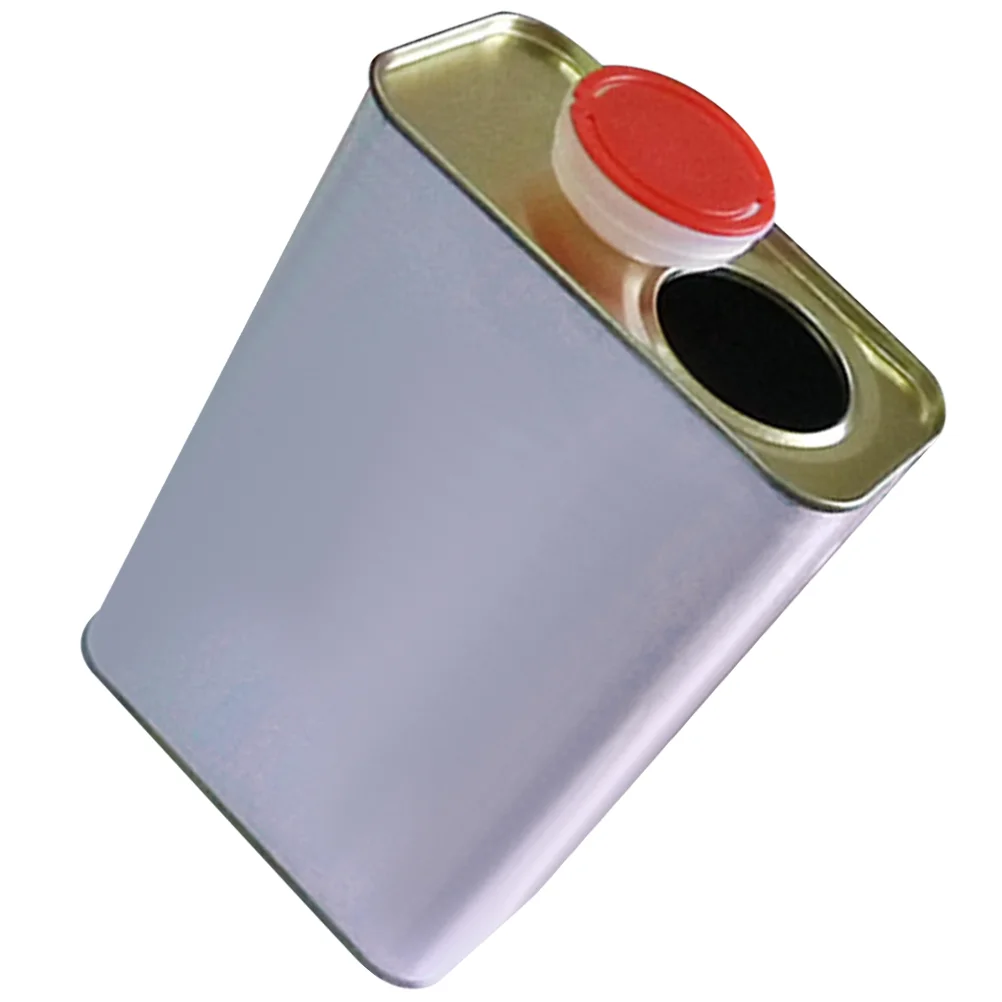 

Tinplate Touch Up Paint Container Portable Jar Metal Can with Cover Empty Iron Rectangle Pail
