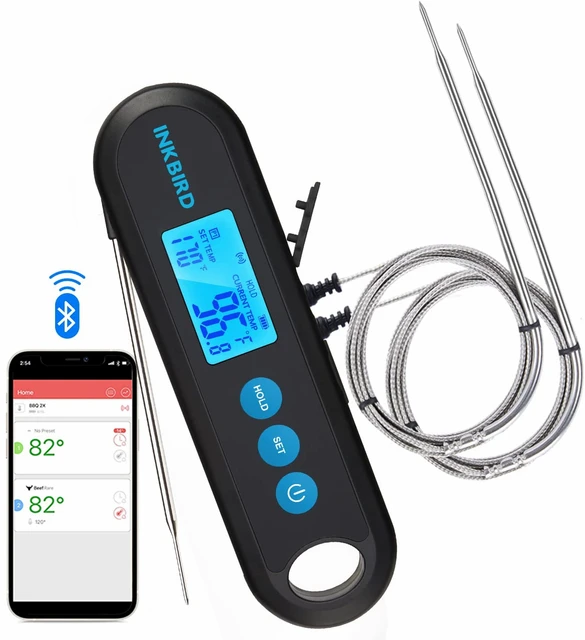 Inkbird Waterproof Rechargable Wireless Grill Digital Thermometer