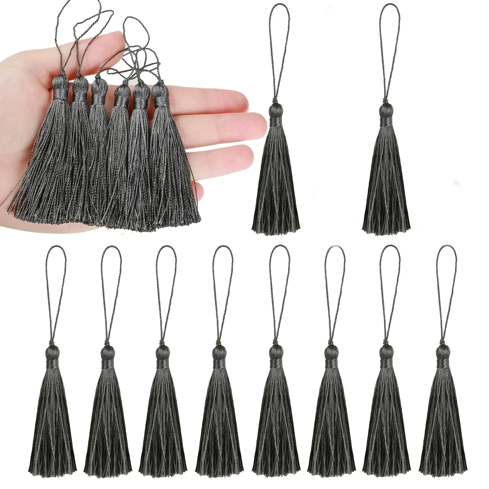 5-inch Tassel Key 10pcs 50pcs DIY Flower Decoration Bookmark Tassel Crafts Home Decoration Plush Shoulder Strap Keychain tassel fringe tassel decoration tassel accessories tassel trim mini tassels bookmark tassels silky floss tassels leather tassels fluorescent tassels