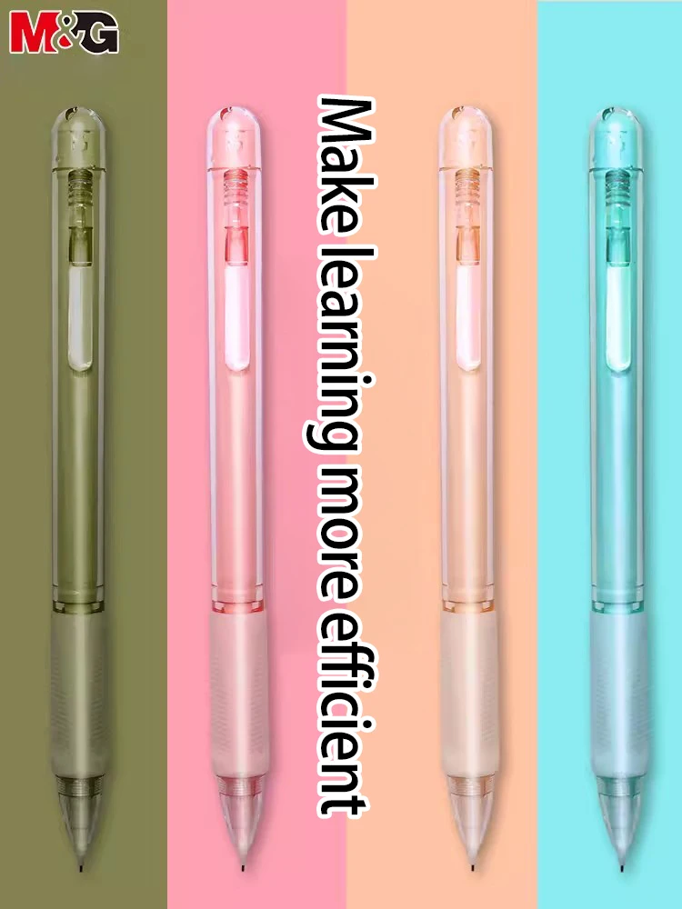 

Propelling pencil Mechanical pencil 4 sets 0.7 Constant core Automatic pen 0.5 lead core correction grip Kawaii high appearance