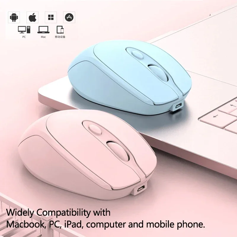 Dual Mode Wireless Mouse Bluetooth-Compatible 2.4G Rechargeable Computer Mouse Portable Cordless Mice For Laptop/iPad/Table wireless mouse