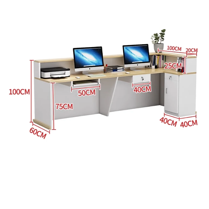 Reception Desks Storage Beauty Counter Commercial Furniture