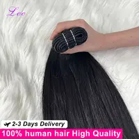 Extensions de Cheveux Humains Lisses Brésiliens 16A Remy, 30-32 Pouces, 3, 4 ou 5 Pièces, 100% Cheveux Naturels Non Traités, Noir Naturel 1