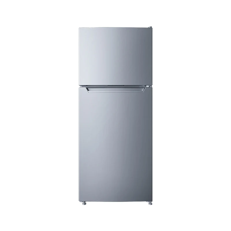 

118L wholesale double door food and beverage mini households refrigerator small refrigerator