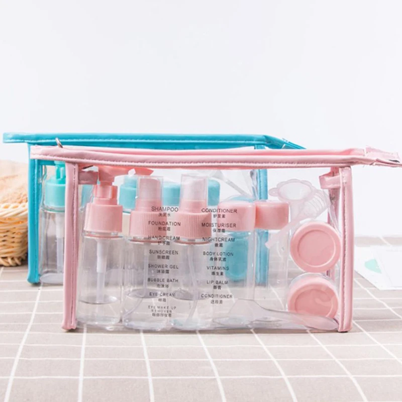 

11 шт., портативный дорожный косметический контейнер для жидкости