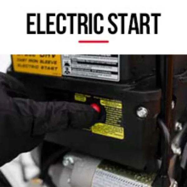snow blower with electric start