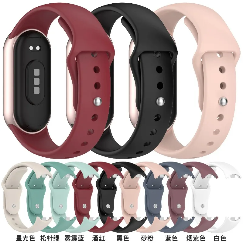 Silicone Sports Strap with Metal Buckle - Soft, Comfortable, and Durable Wristband Accessory