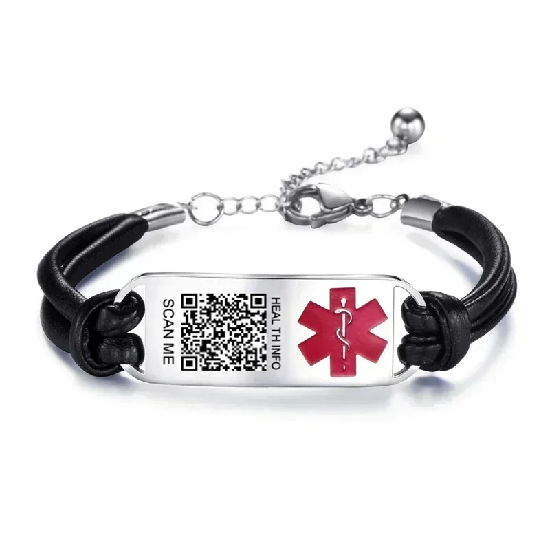 Braccialetto Medico Unisex - ID Acciaio Inossidabile Personalizzabile - Foto 8
