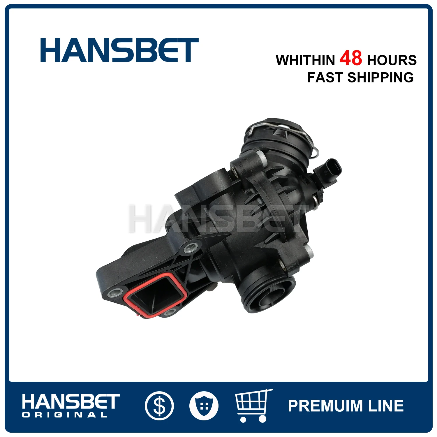 HHSONE Parts For Car Engines A2762000315 2762000315 Coolant Thermostat Housing Assembly Compatible With Mercedes W221 S320 W205 X166 R231 C400 E400 CLS400 GL450 Car Thermostat