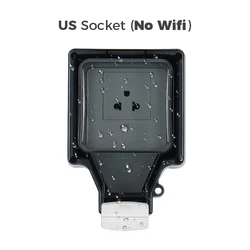 Avoir Outdoor Waterproof Smart Wi-Fi Power Socket with Timer Feature, 220V - US Socket