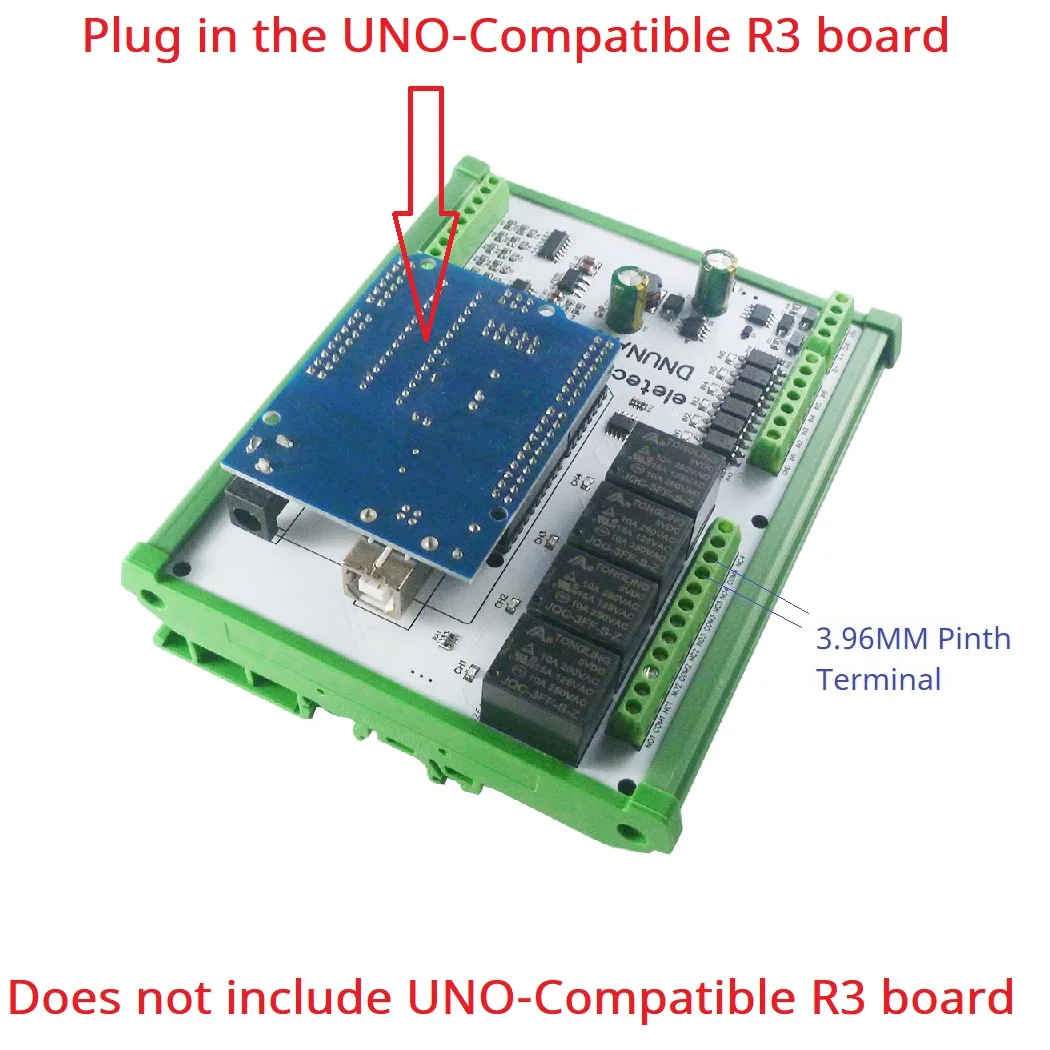 Arduino Multifunções Placa de Expansão Módulo de Relé io Faça Você Mesmo Coleção Adc Uno r3 Plc Rs485 dc 730v 6a-i6di4do