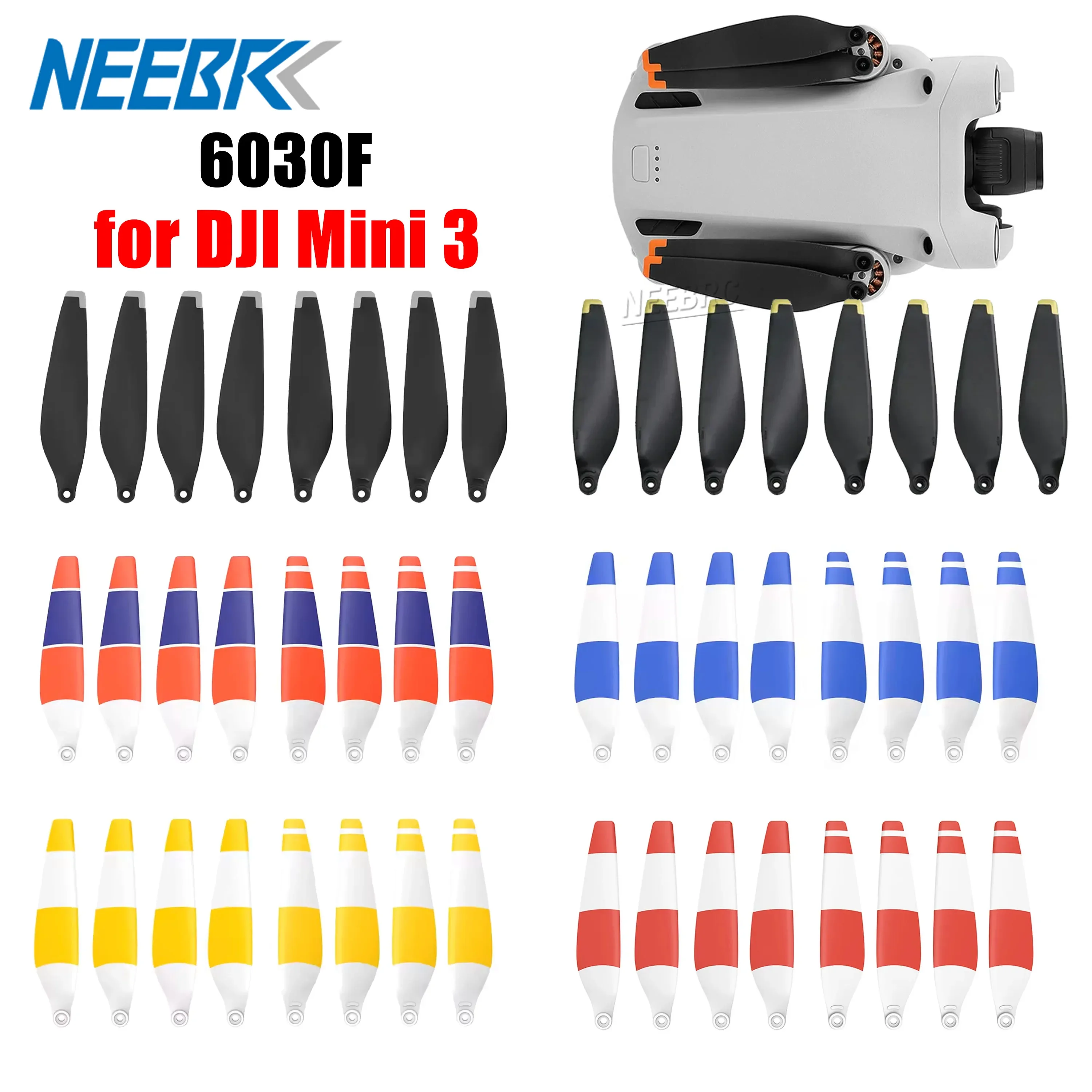 ใบพัดโดรนเงียบ 8 ชิ้น สำหรับ DJI Mini 3