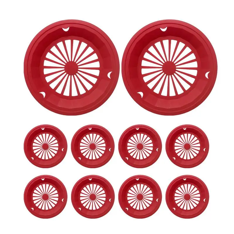 

10 шт., круглые держатели для обеденных тарелок