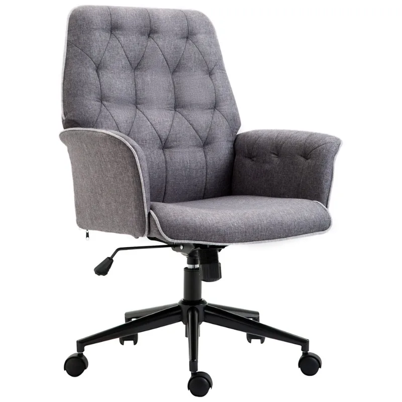 Comfortable Executive Office Chair Armchair Swivel Computer Office Chair Desk Vanity Desk Chair with Wheels Home Furniture