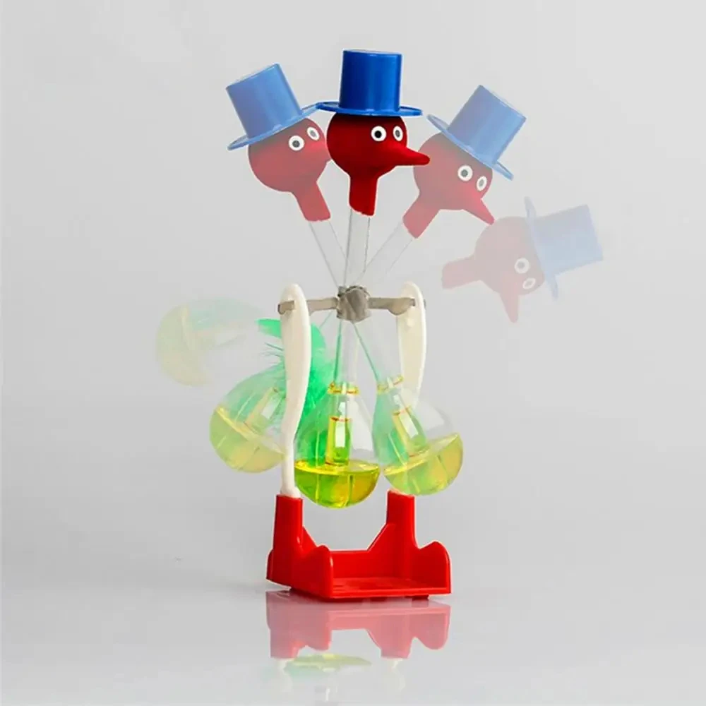 Drinking Bird Toy Liquid Drinking Glass Lucky Duck Bobbing Desk Decor Kids Toys