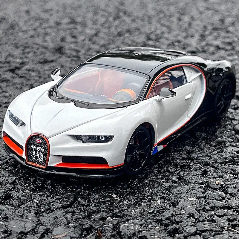 JKM 1:32 Bugatti Chiron Supercar Alloy Model Car Toy Diecasts Metal Casting Sound and Light Car Toys For Children Vehicle 4