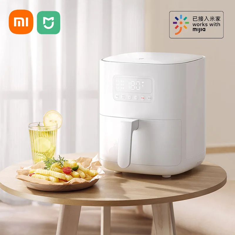 

Original Xiaomi Mijia Intelligent Air Fryer 4L Without Oil 360°Hot Air Baking Deep Fryer Work With Mijia APP Kitchen Appliances