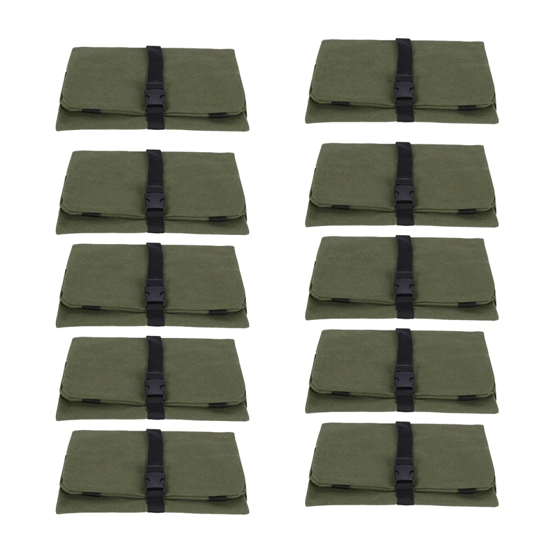 

10X Roll Tool Roll Multi-Purpose Tool Roll Up Bag Wrench Roll Pouch Hanging Tool Zipper Carrier Tote