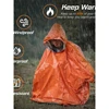 Emergency Rain Poncho Thermal Blanket Poncho Weather Proof Outdoor Survival Camping Gear Survival Gadgets 1