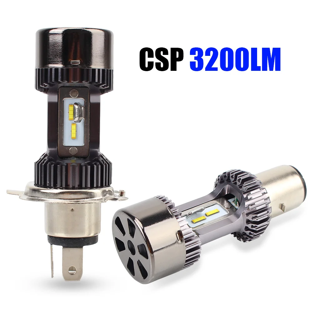 30W H4 Ba20D Led Headlight Blub Motobike Led Head Lamp Faro Moto