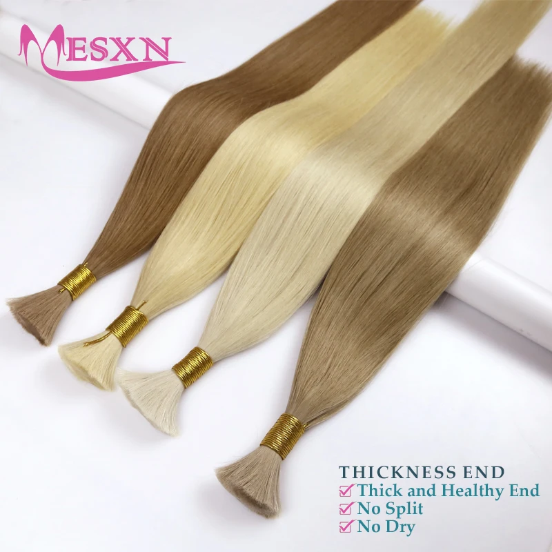 Human Hair Extensions 100% Real Natural For Women For salon 16-24inch human hair extensions
