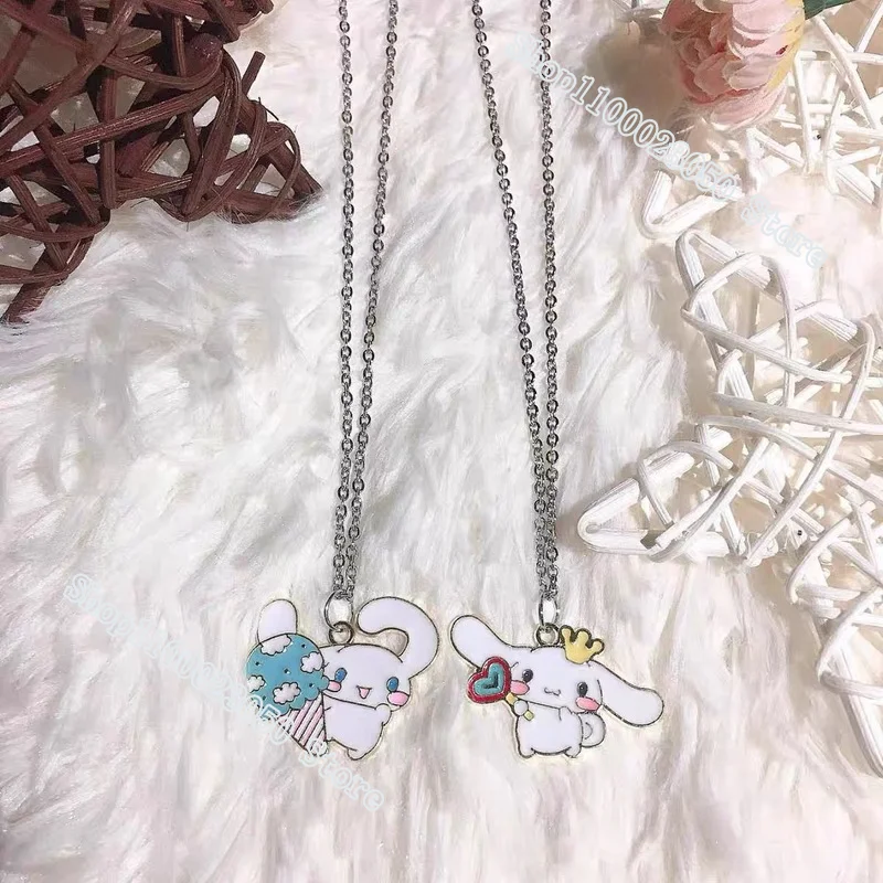 New Sanrio Cinnamoroll Necklace Female Kawaii Design Cute Cartoon Mymelody  Necklace Student Child Jewelry Birthday Gift