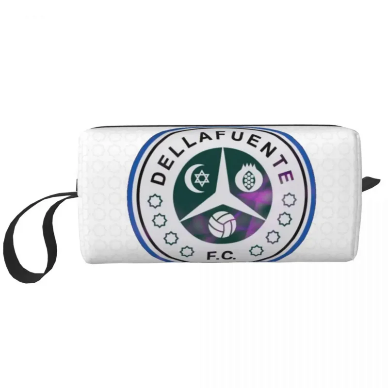 

Custom Dellafuente Toiletry Bag Women Hip Hop Rock Cosmetic Makeup Organizer Ladies Beauty Storage Dopp Kit Box