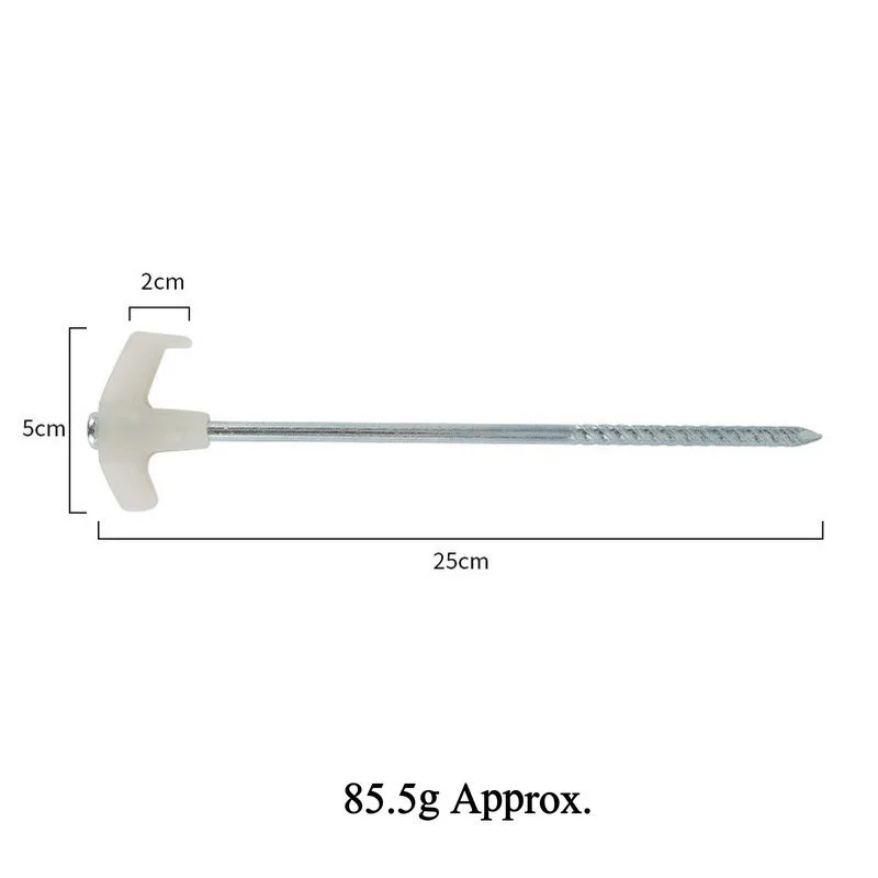 Camping Tent Pole 2/4/8/10Pcs Ultralight Camping Tent Pegs 25cm Florescent Long Screw Thread Tent Stakes Steel Nails Outdoor Accessories
