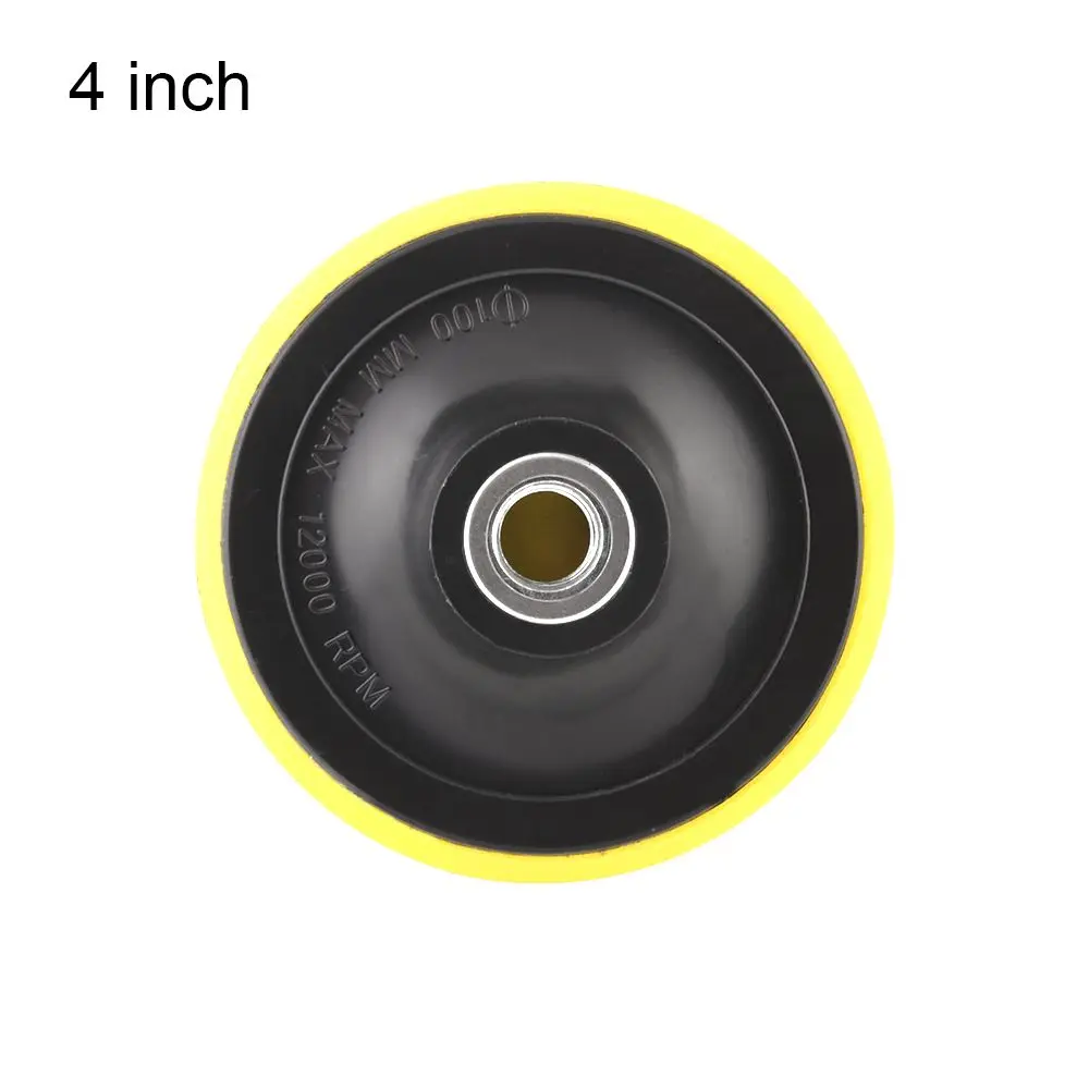 3/4/5/6/7'' New Black Professional Hook & Loop Backing Plate Polisher Buffing Car M14 Pad