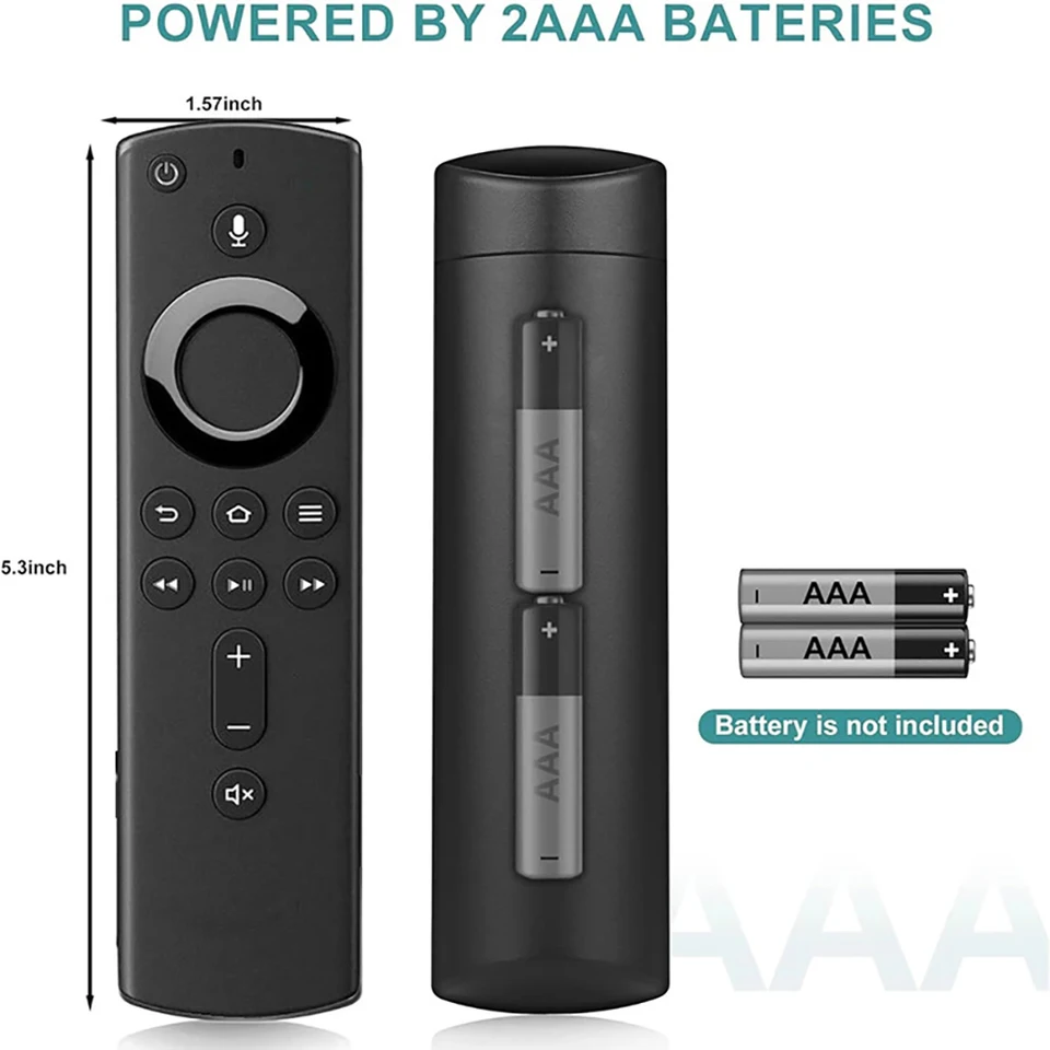 Telecomando Universale Fire Tv Telecomando Voce Sostitutivo Per Fire TV - 3a Generazione, Controllo Volume, Batterie AAA Accessori Amazon Fire Stick - Foto 12