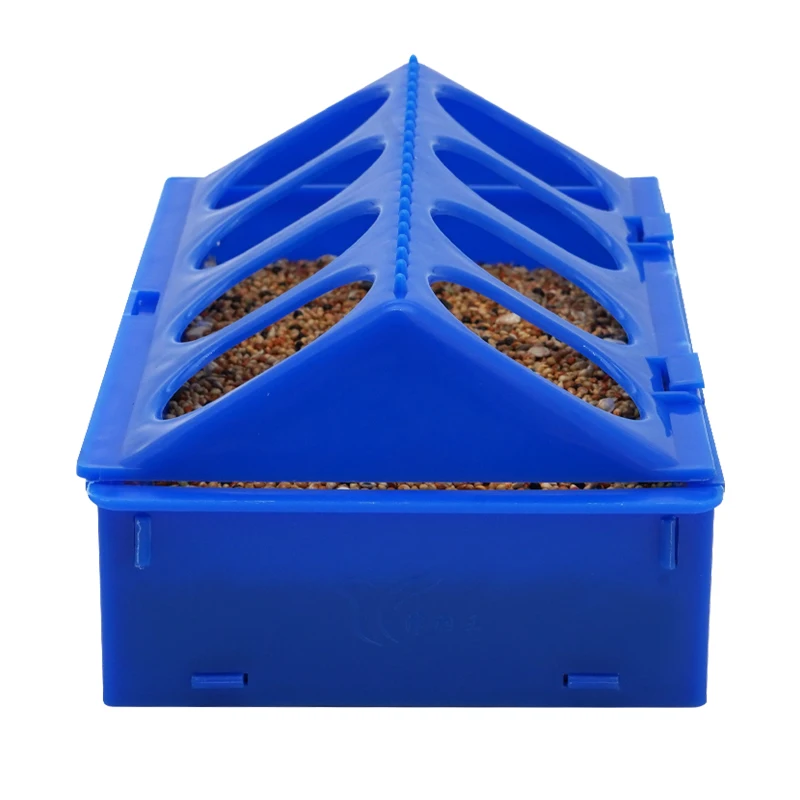 Bird Feeder Trough Food Fountain Bowl Slot Container 20cm Assembled bird feeder