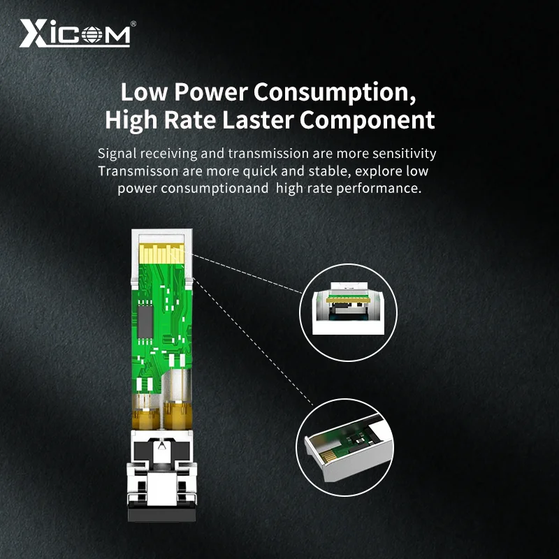 SFP+ Module 10G 1310nm Duplex LC Connector SFP+ Single Mode Duplex Fiber 10~20KM Optical Module 10G SFP Fiber Transceiver Module