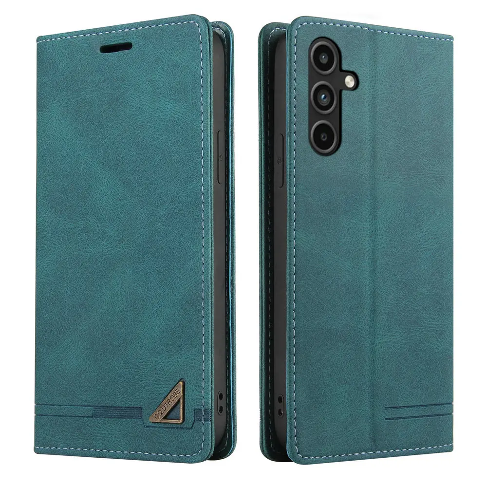 Luxury Leather Wallet Phone Case with RFID Protection