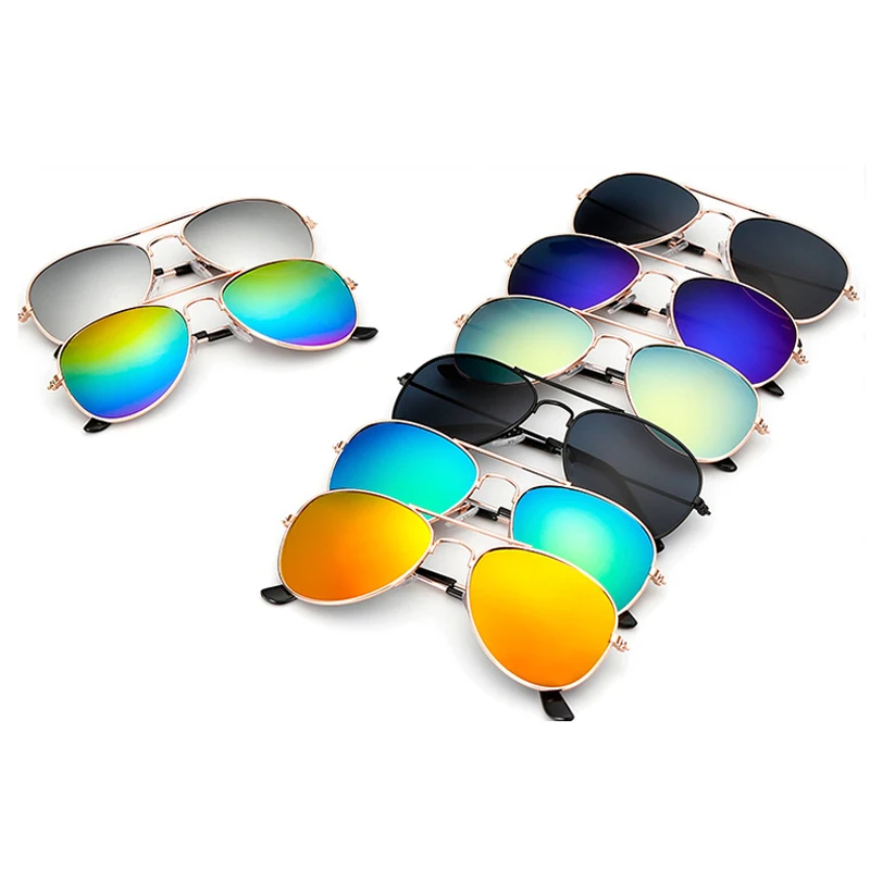 New Kids Sunglasses Fashion Colorful Boys Girls Reflective Sun Glasses Children Baby UV400 Outdoor High Definition_voghion.com
