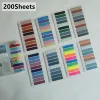 200 Sheets Creative Transparent PET Waterproof Sticky Note Pads Notepads Posits for School Stationery Office Supplies 4