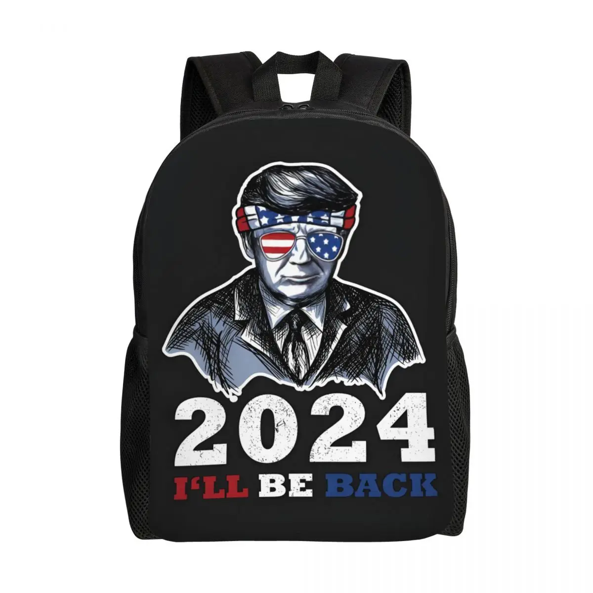 

Customized Trump Will Be Back Backpack Women Men Fashion Bookbag for College School American Back USA Bags