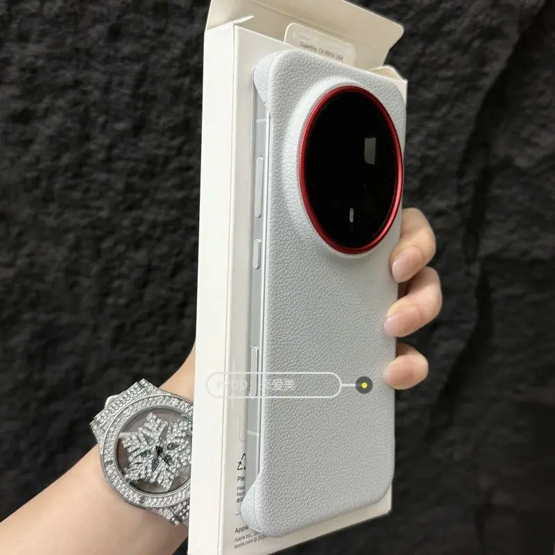Elegant PU Leather Borderless Lightweight Case - Fingerprint-Resistant Bumper
