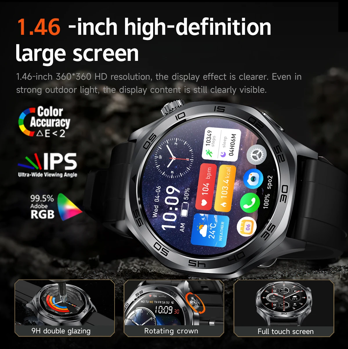 2025�� ���� �ƿ����� �и��͸� ��� ����Ʈ ������ �ð� 1.46��ġ HD AMOLED ȭ�� �ɹڼ� ���� �������� ��ȭ 3ATM ���