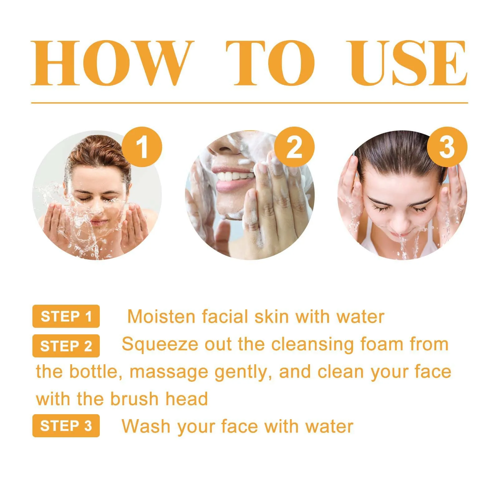 100ml Turmeric Cleansing Milk Deep Cleaning Moisturizing Facial Cleanser Skin Care Product For Women 4