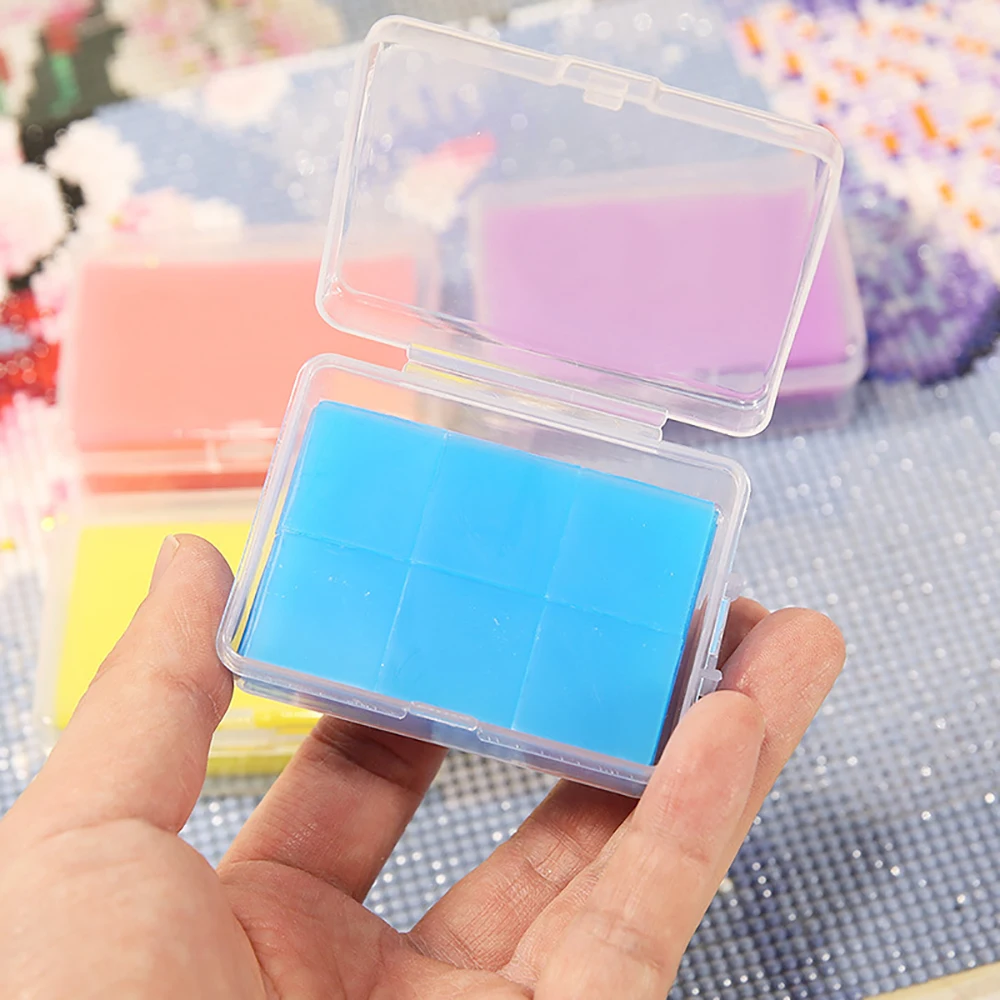 Diamond Painting Daub Colored Square Daub Special for Cross-stitch Dot Drill DIY Dot Drill Box diamond painting,diamond painting accessories,diamond painting accessory box