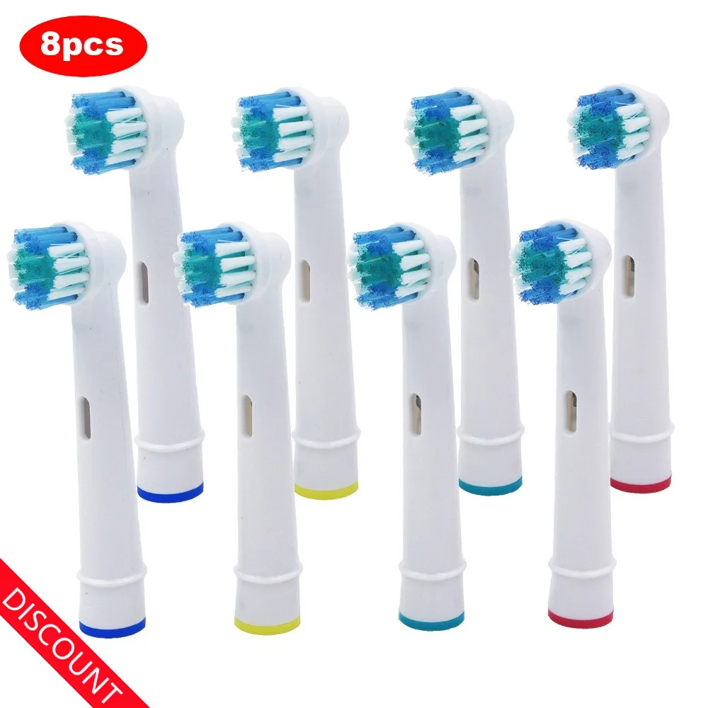 For Oral B/B raun / SmartSeries/TriZone/Advance Power/Pro Health/Triumph/3D 8pcs Replacement Brush Heads Electric Toothbrush 4pcs replacement brush heads for oral b electric toothbrush fit braun professional care professional care smartseries trizone