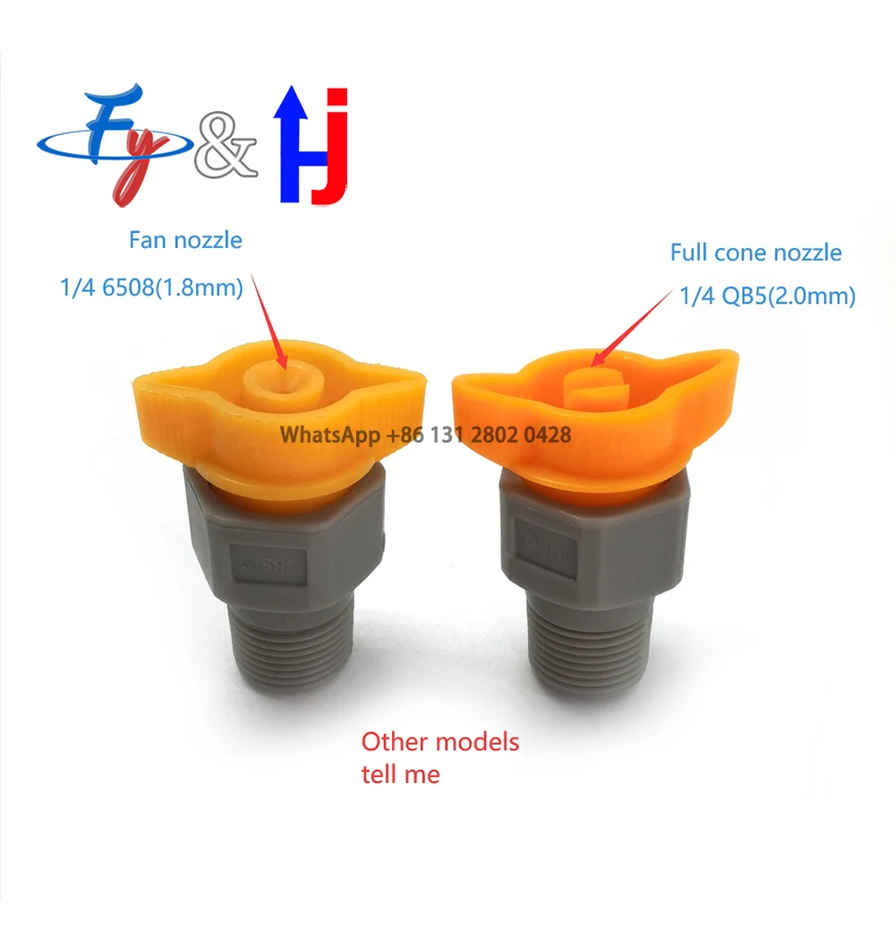 PP Plastic Quick Release Nozzle Circuit Board Cleaning and Etching Machine Corrosion-resistant Fan Cone Spray Nozzle 1/4 PP