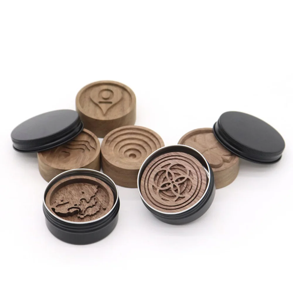 Creative Wooden Essential Oil Diffuser Base Indoor Fragrant Walnut Ornament Home Fragrance Decoration Aromatherapy Ornaments