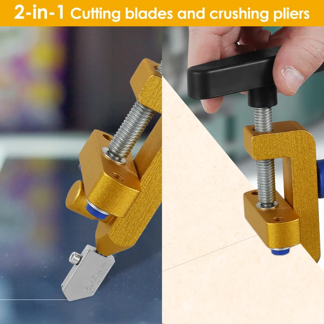 Ensemble De Coupe-carreaux En Verre, Coupe-carreaux Manuel 2 En 1 3-15 Mm, Ensemble D'outils De Coupe à Ouvre-main, Outil Manuel De Coupe-carreaux Pour Céramique, Miroir, Carreaux émaillés