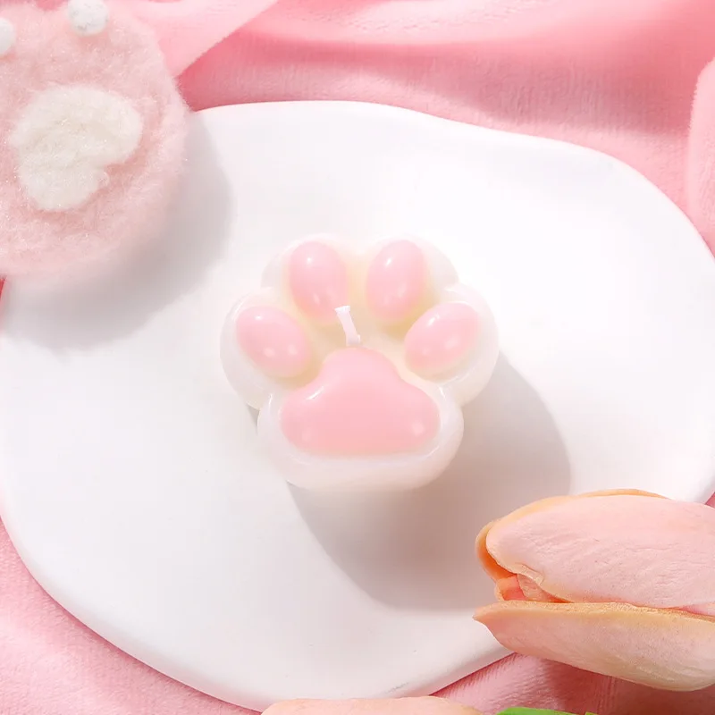 3D Cute Pink Cat's Low Temperature Sex Candles BDSM Low Heat Massage Candles for Adult Erotic SM Dols Penis Passion Wax Sexyshop